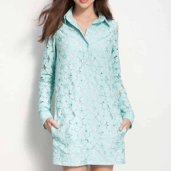 dvf leandra lace dress